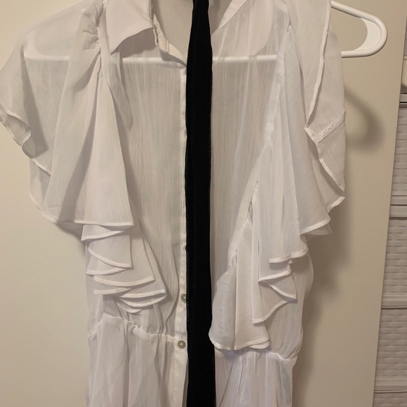 White Suzy Shier Blouse for Women - Picture 1 of 5